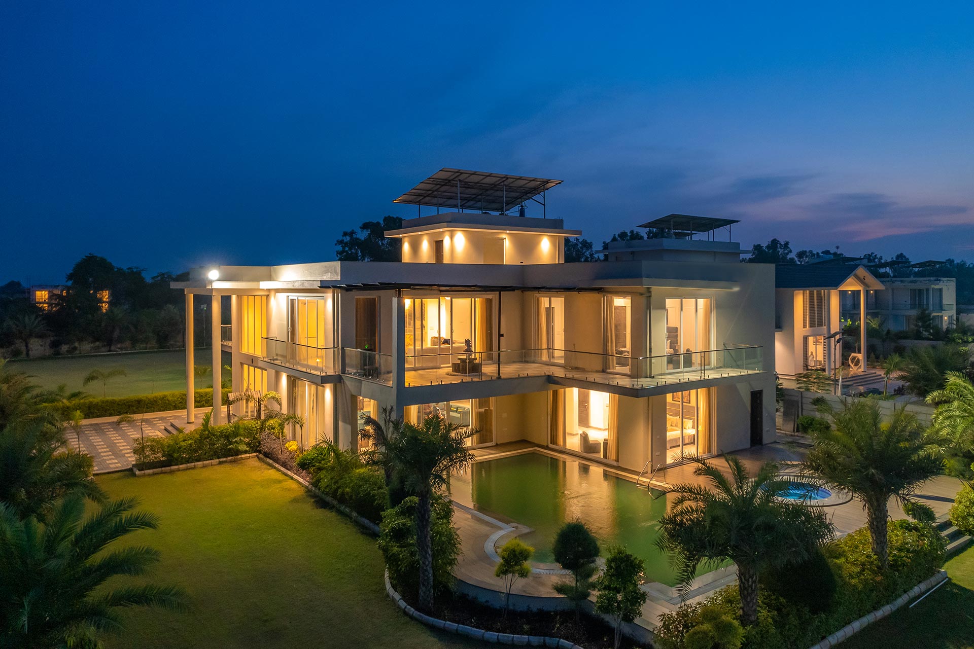 Aerial view of HappyNest Blanc Belle